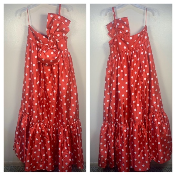 Anthropologie astu Sally Bow Polka Dot Tiered Maxi Dress - Picture 3 of 15